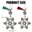 Metal Thread Winders for Embroidery Thread Organiser-green 3