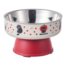 Support de bol ergonomique-Inox rouge Grande co indépendante