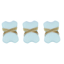Ensemble de 3 sacs contenant du savon en éponge douce, pour-Bleu