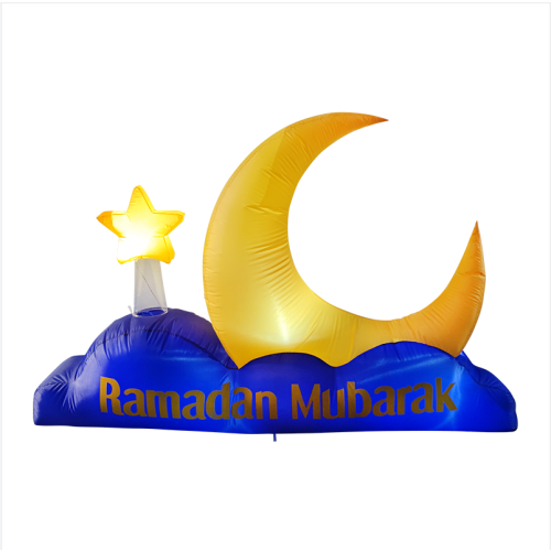 Lumières LED intégrées musulmanes du Ramadan gonflables,-1,6M 2