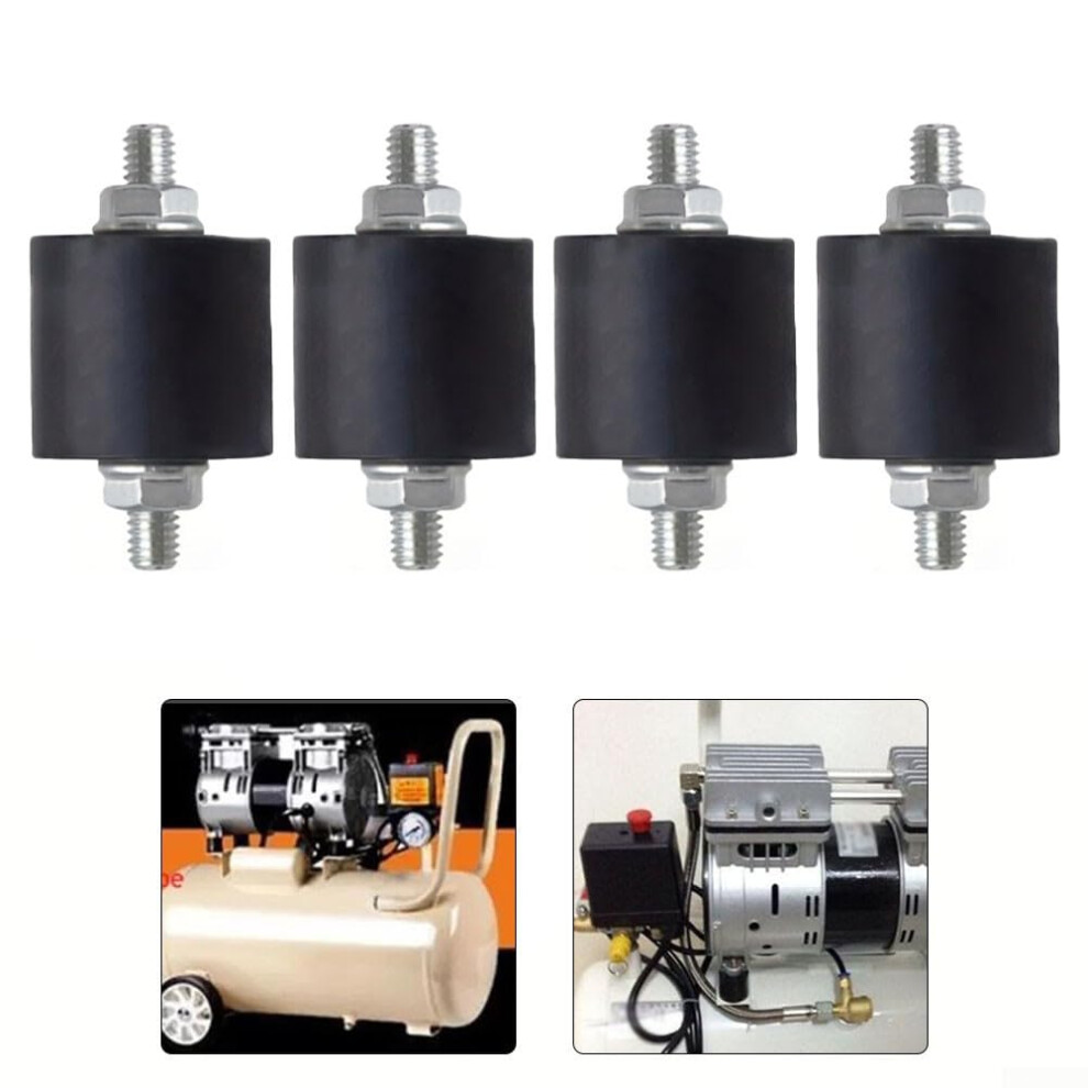 Rubber Isolator Mounts 4Pack Antivibration Metal Stud Shock Absorbers M6/M8 For Air Compressors And Office Machines 9339159505243