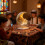 Article de décoration de table en forme de maison de neige en-B 3