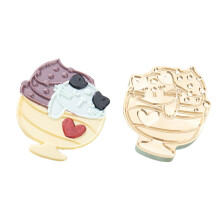 Zegellakstempel Cats Ice Cream Series-Luie kat slaapt door