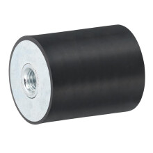 40 x 50mm M10 Thread Female Rubber Mounts Vibration Isolators Flat Silent Block Base AntiVibration Pad Replacement