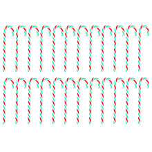 Herbruikbaar lichtgewicht acryl kerstornament in de vorm van een zuurstok, decoratieve gedraaide zuurstokken voor nail art kit DIY taartdecoratie,