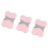3PCS Sponge Soap Bag with Secure Strap for Easy Hanging-Pink 1