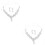 2 Pièces Ensemble Et Boucles D’Oreilles Argenté 6