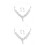 2 Pièces Ensemble Et Boucles D’Oreilles Argenté 5