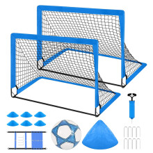Small Football Net 45x18x16 cm, Lightweight PopUp Football Goal, Backyard Training Net for Youth