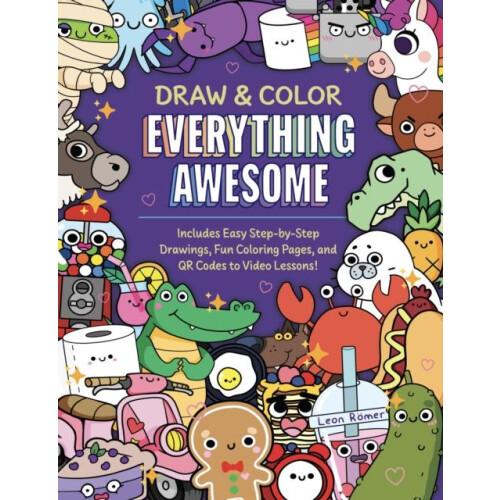 Draw and Color Everything Awesome by Leon Romer Paperback Book