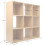 Charles Jacobs (No Drawers) Charles Jacobs Oak 9 Cube Open Book Shelf Storage 2