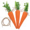 12 Pcs Easter Carrot Ornaments Fabric Mini Decor For Spring Party 1