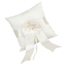 Wedding Ring Pillow Bowknot Decor Elegant Cushion For Wedding Ceremony Pillow And Bridal Party Decorations