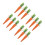 12 Pcs Easter Carrot Ornaments Fabric Mini Decor For Spring Party 7