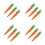 12 Pcs Easter Carrot Ornaments Fabric Mini Decor For Spring Party 4
