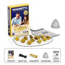 (Gold) Magnetic Travel Chess Game – Portable Family Strategy Board Set with Stones Xmas