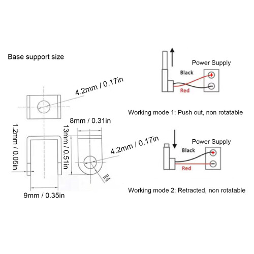 Mini DC24V Linearaktuator 40mm Hub 20N Schub für Sofa-Recliner 1