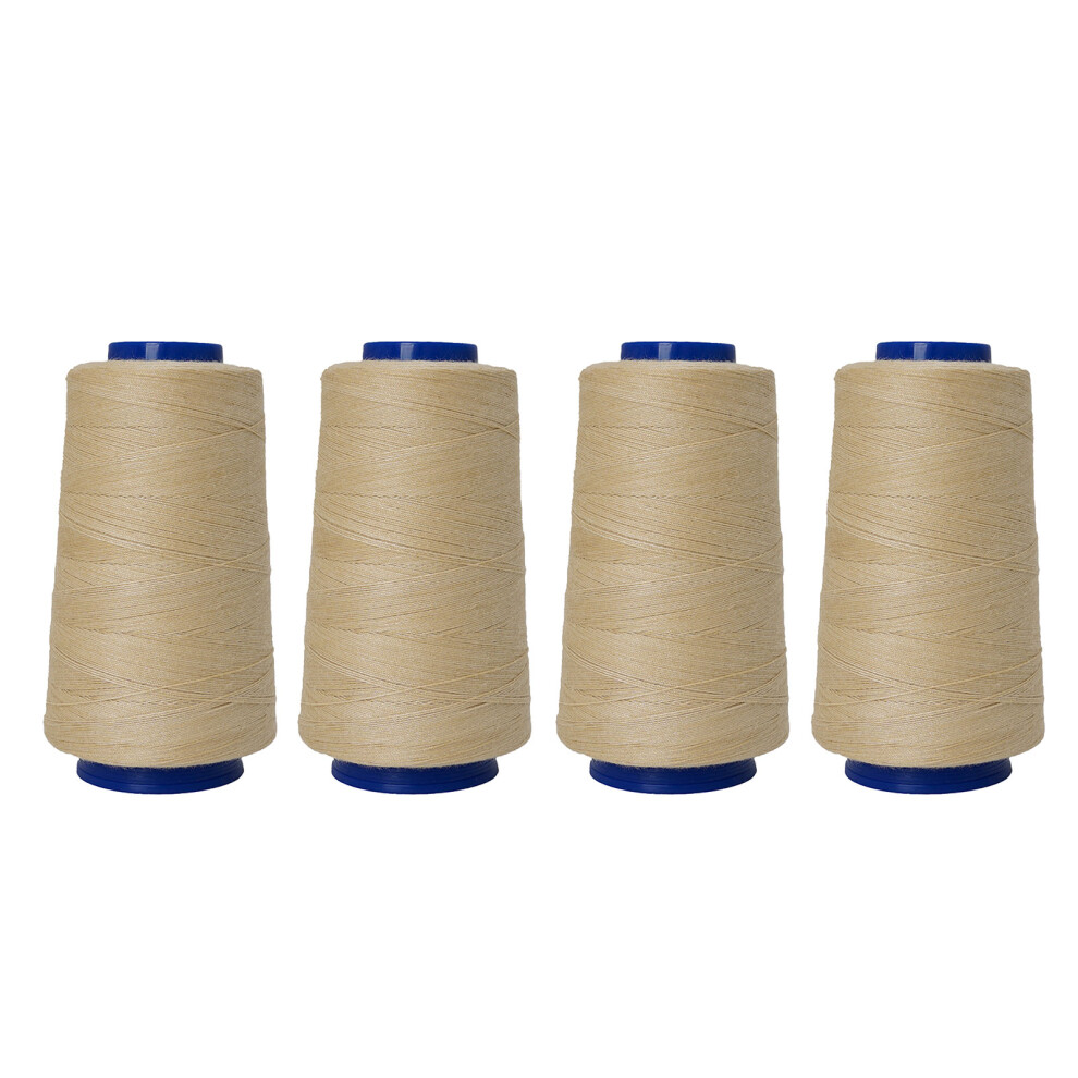 4 Spools Sewing Thread Polyester Sewing Thread 1000Yards-Beige-image-OPC-PNBXD8C-NEW