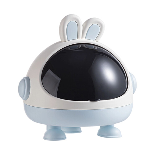 Adorable Rabbits Shape Waste Bin With No-Running rabbit blue