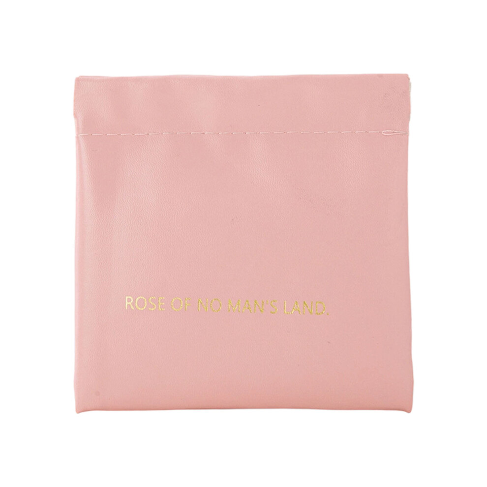 Portable Auto Lock Cosmetic Storage PU-small Rose Powder