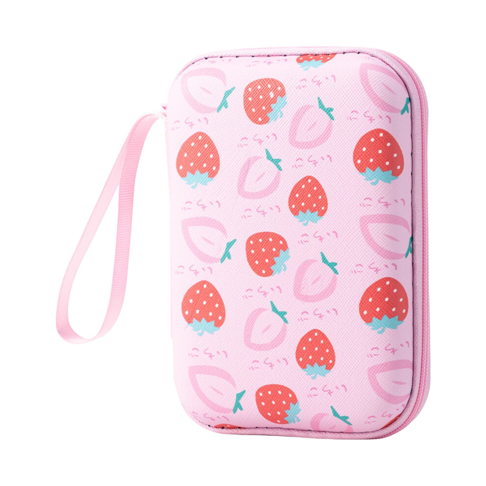 Square Cartoon Storage Pouches Eva Materials-Strawberry Style 7704000261074