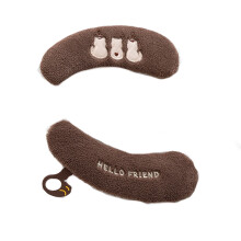 Fleece Toilet Seat Cushion Pad Cold Weather Comfort-brown