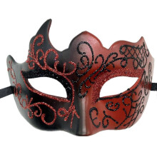 (Rød) Karneval Herre Makeup Ball Maske Karneval Romersk Maske Optræden Festmaske