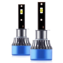 buc becuri LED pentru faruri auto impermeabile IP68, kit de conversie all-in-one 50W H1