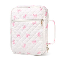 Elegante diamanten gewatteerde opbergtas met-Patroon wit roze b