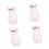 Decoratieve elegante glazen container voor katten,-Roze 1