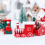 Train miniature pour décoration de fêtes, design de Noël unique, assemblage facile 3