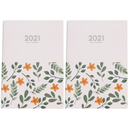 2 Pezzi Agenda Pianificazione 2021 Con Programmazione 2