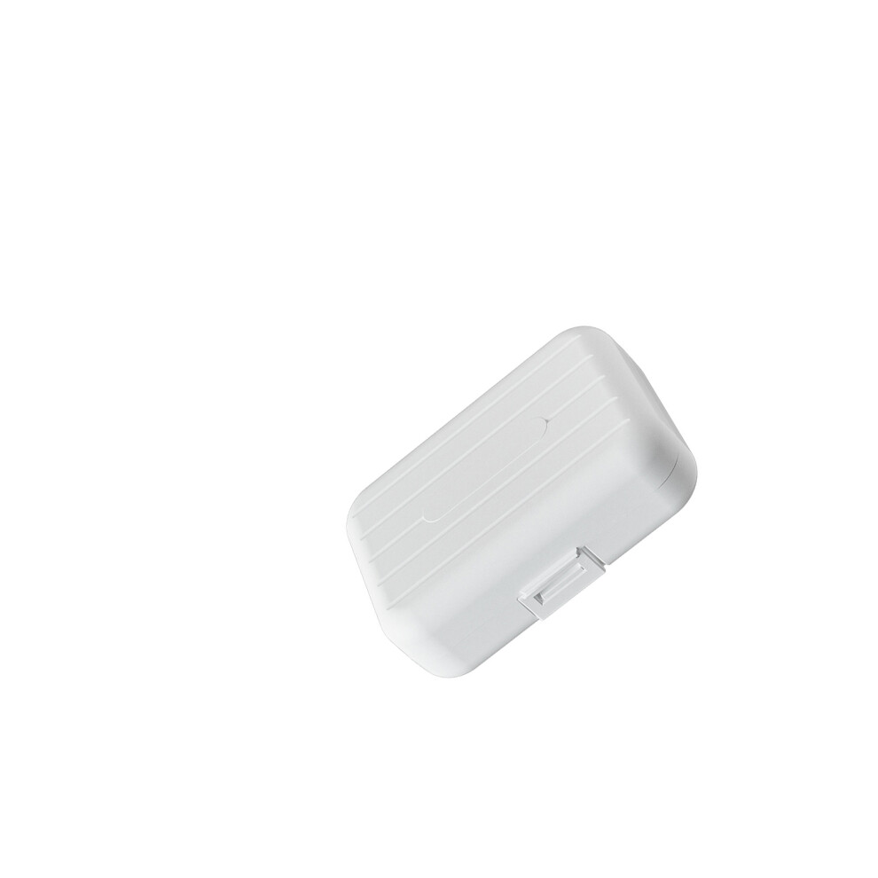 Convenient Travel Pills Box Sealed Design Prevents-White L