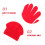 2 Kinderhandschoenen Winter Gebreid 4-12 Rood 6