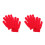 2 Kinderhandschoenen Winter Gebreid 4-12 Rood 9