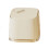 Desktop Waste Bin Press Open Lid Cream White for Small Spaces-A 1