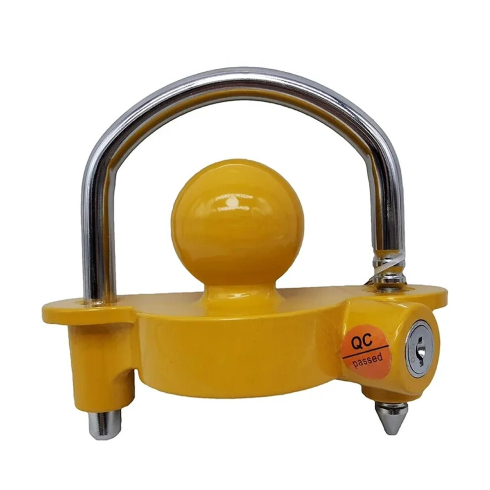 Trailer Hitch Universal Coupler Lock 1Set Ball Hitch Lock Heavyduty Steel Adjustable Security Gold 9067246099848