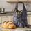 Reusable Bread Storage Bag Food Safe Beewax-Drawstring style 5