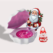 (Vit) Julklapp 2025 Shell-högtalare Shell-lampa Trådlös Bluetooth-högtalare Subwoofer Sovbordsprydnader Gåva