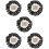 5 Sets Geplooide Poppenogen Simulatie 10