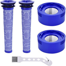 Sada 2 HEPA filtrů V8, filtr za motorem a předfiltr pro bezdrátové vysavače Dyson V8 V7 Animal Absolute, sada náhradních dílů a příslušens
