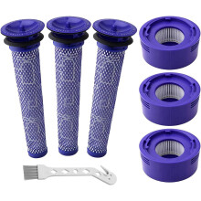 Sada 6 náhradních filtrů pro akumulátorové vysavače Dyson V7 V8 SV10 Animal Absolute Motorhead, porovnejte s čísly dílů DY-96566101 a DY-9