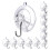 Crochets d'aspiration détachables, pratiques, capacité de 10lb, 1