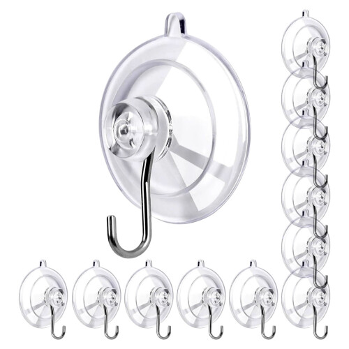 Crochets d'aspiration détachables, pratiques, capacité de 10lb,