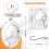 Crochets d'aspiration détachables, pratiques, capacité de 10lb, 5