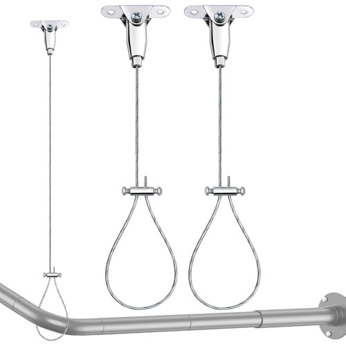 Systèmes de suspension au plafond en acier inoxydable, 2 pièces,