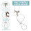 Systèmes de suspension au plafond en acier inoxydable, 2 pièces, 7