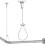Systèmes de suspension au plafond en acier inoxydable, 2 pièces, 2