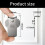 Cintres muraux polyvalents, paquet de 5, construction en acier 3