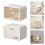 Boîte de rangement imperméable en plastique de support de-Blanc 3